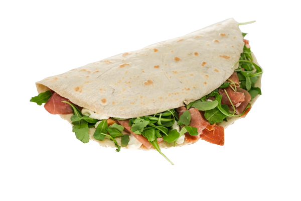 piadine Piadina con prosciutto di Parma, squacquerone e rucola